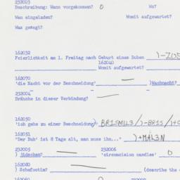 Western questionnaire, answ...