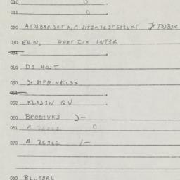 Eastern questionnaire, answ...