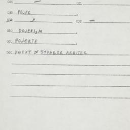 Eastern questionnaire, answ...