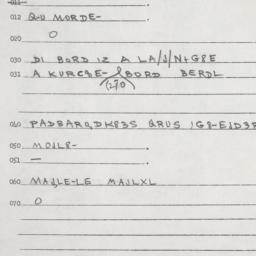 Eastern questionnaire, answ...