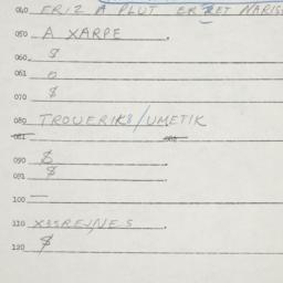 Eastern questionnaire, answ...