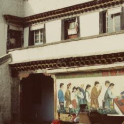 Sign Depicting Tibetans in ...