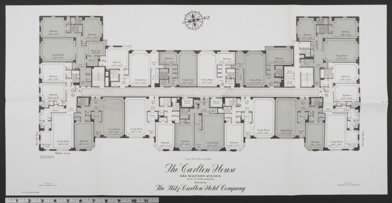 Carlton House, 680 Madison Avenue, Typical Plan 3rd To