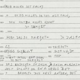 Eastern questionnaire, answ...