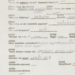 Western questionnaire, answ...