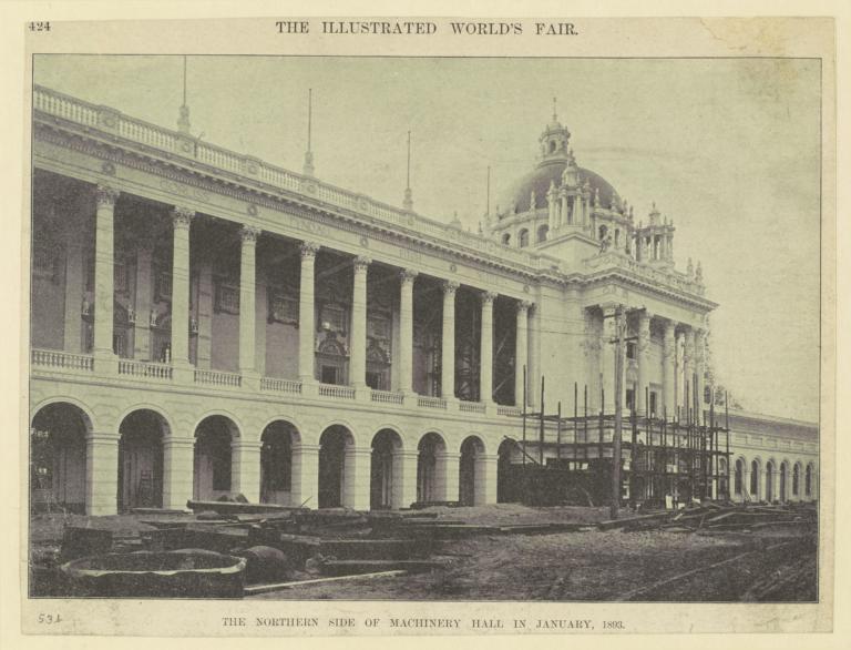 The Northern side of Machinery Hall in January, 1893
