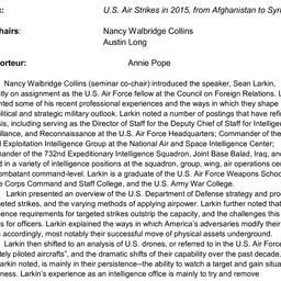 Minutes, 2015-10-20. Defens...