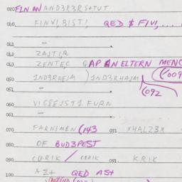 Eastern questionnaire, answ...