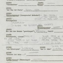 Western questionnaire, answ...