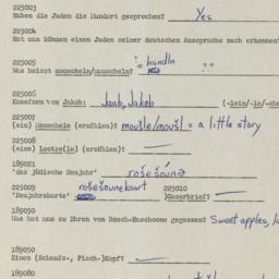 Western questionnaire, answ...