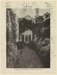 Plate VII. Garden walk, Country House, James L. Breese,  Southampton, Long Island. McKim, Mead & White, Architects. F. B. Johnston and M. E. Hewitt, Photo