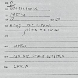 Eastern questionnaire, answ...