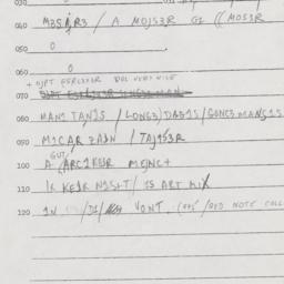 Eastern questionnaire, answ...