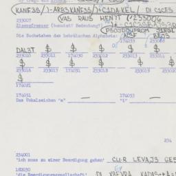 Western questionnaire, answ...