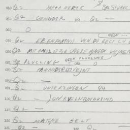 Eastern questionnaire, answ...
