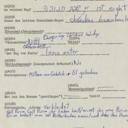 Western questionnaire, answ...