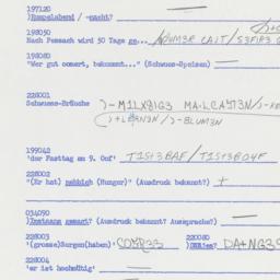 Western questionnaire, answ...