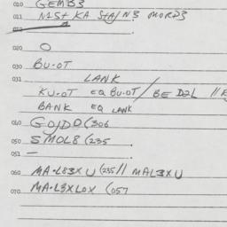 Eastern questionnaire, answ...