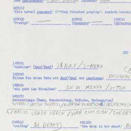 Western questionnaire, answ...