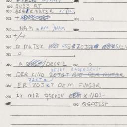 Eastern questionnaire, answ...