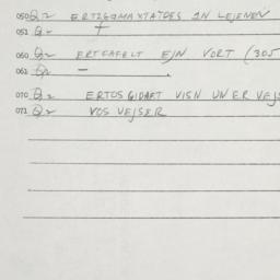 Eastern questionnaire, answ...