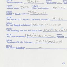 Western questionnaire, answ...
