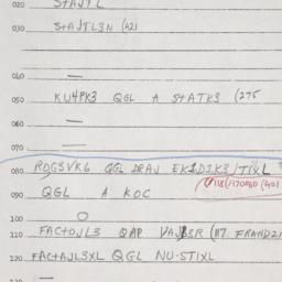 Eastern questionnaire, answ...
