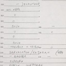 Eastern questionnaire, answ...