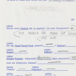 Western questionnaire, answ...