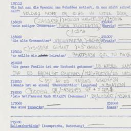 Western questionnaire, answ...