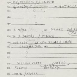 Eastern questionnaire, answ...