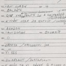 Eastern questionnaire, answ...
