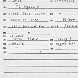 Eastern questionnaire, answ...