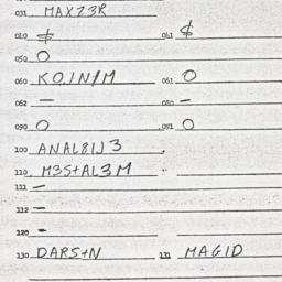 Eastern questionnaire, answ...