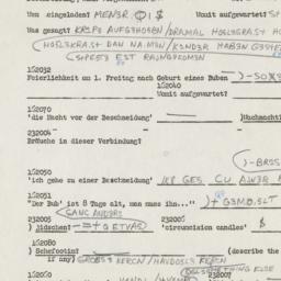 Westerm questionnaire, answ...