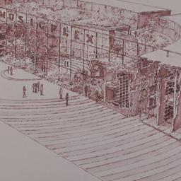 Perspective drawing, exteri...