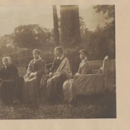 Four Seated Women by Tree