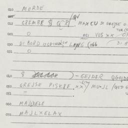 Eastern questionnaire, answ...