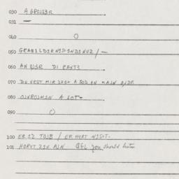 Eastern questionnaire, answ...