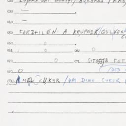 Eastern questionnaire, answ...