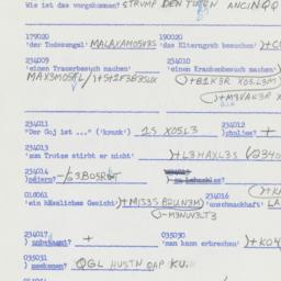Western questionnaire, answ...