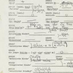 Western questionnaire, answ...