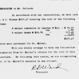 Memorandum from Robertson D...