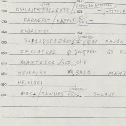 Eastern questionnaire, answ...