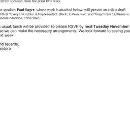 Announcements, 2014-11-07. ...
