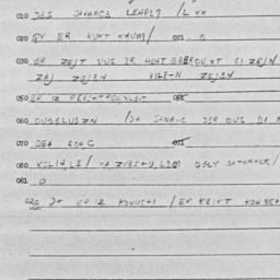 Eastern questionnaire, answ...