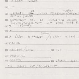 Eastern questionnaire, answ...
