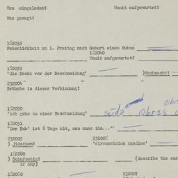 Western questionnaire, answ...