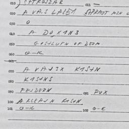 Eastern questionnaire, answ...