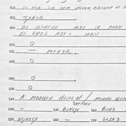 Eastern questionnaire, answ...